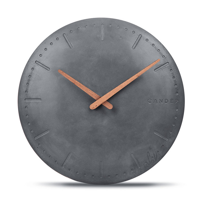 Cander Berlin Analoge Wanduhr 35 cm Geräuschlos | Wayfair.de